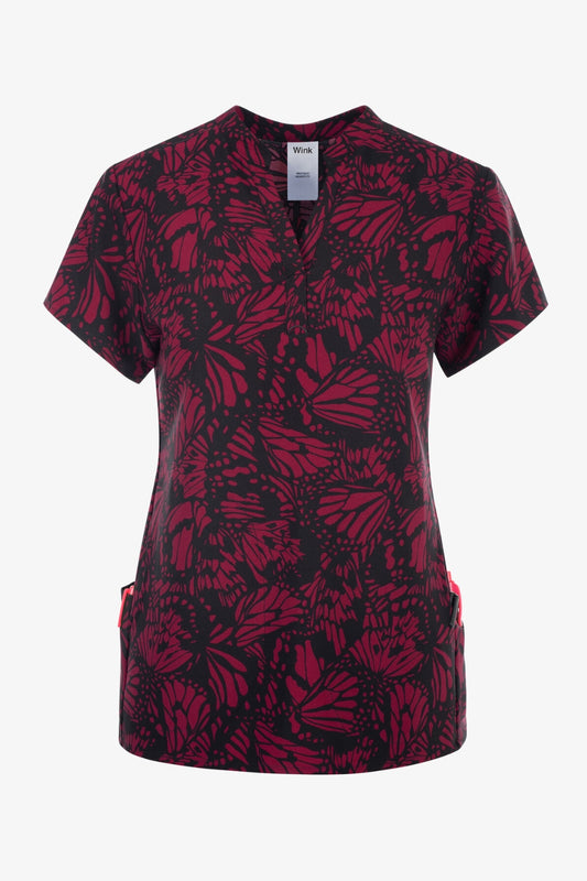 Blouse médicale - Noir et Mauve