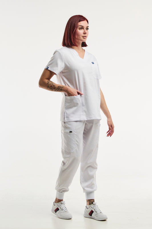EMMA jogger – Tenue médicale – Femme – Blanc