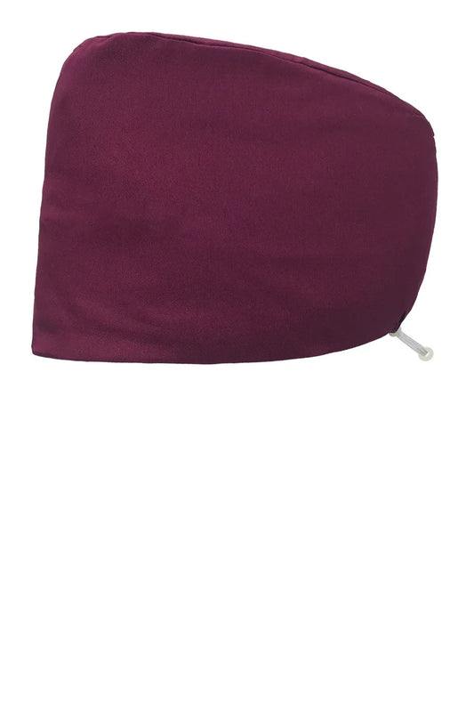 Calot chirurgical/de bloc - Bordeaux - Cheveux longs