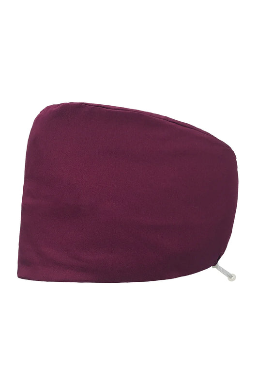 Calot chirurgical/de bloc - Bordeaux - Cheveux longs