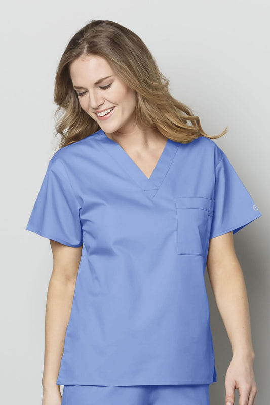 Wonderwork - Blouse médicale - Femme - Bleu ciel