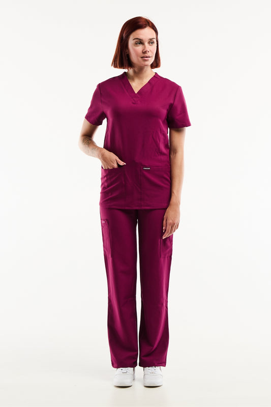 Cherokee® ProTech - Tenue de bloc - Femme - Bordeaux