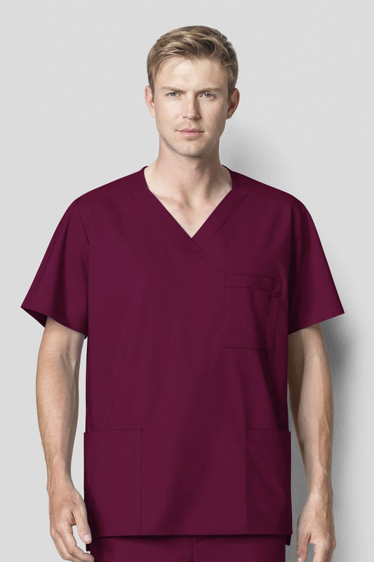 Wonderwork - Blouse médicale - Homme - Bordeaux