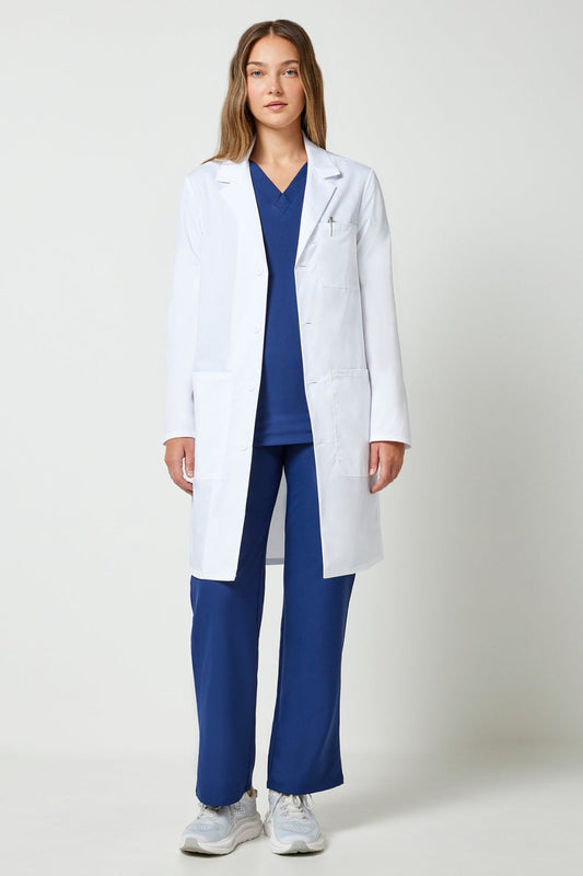 Blouse Blanche Médicale Unisexe Longue CK Project Lab – 3 Poches - 97 cm