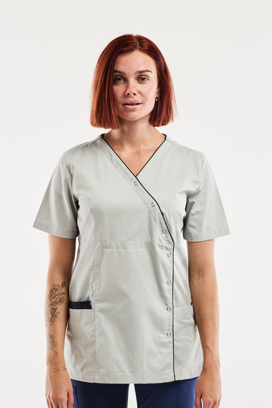 Lima - Blouse médicale - Femme - Lavage à 75°- Gris Clair