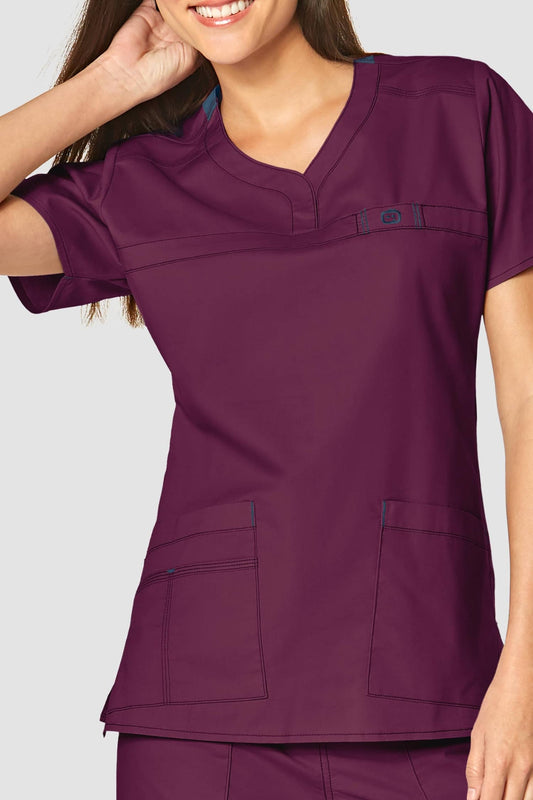 Flex - Blouse médicale - Femme - Bordeaux