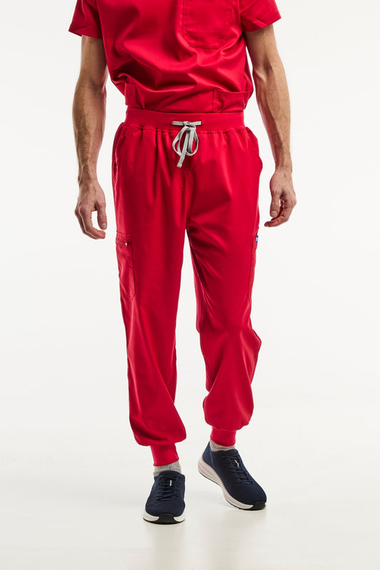 LUCA jogger - Pantalon médical - Homme - Rouge