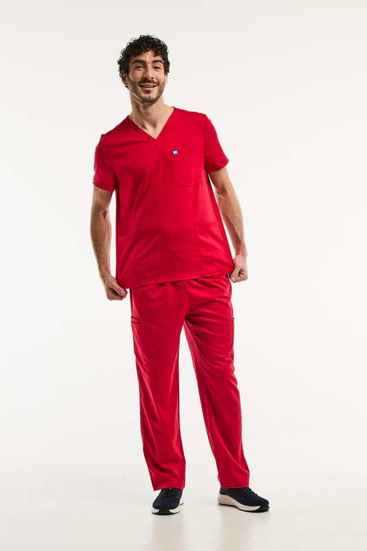 LUCA - Tenue médicale - Homme - Rouge
