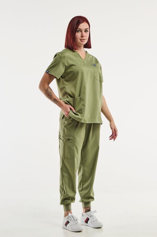 EMMA jogger – Tenue médicale – Femme – Olive
