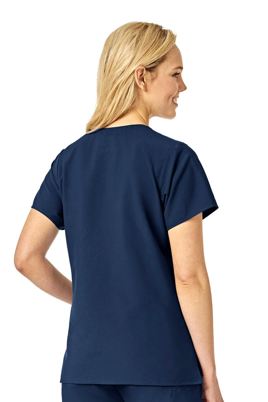 W123 - Blouse médicale - Bleu marine - Femme