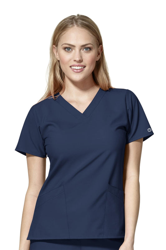 W123 - Blouse médicale - Bleu marine - Femme