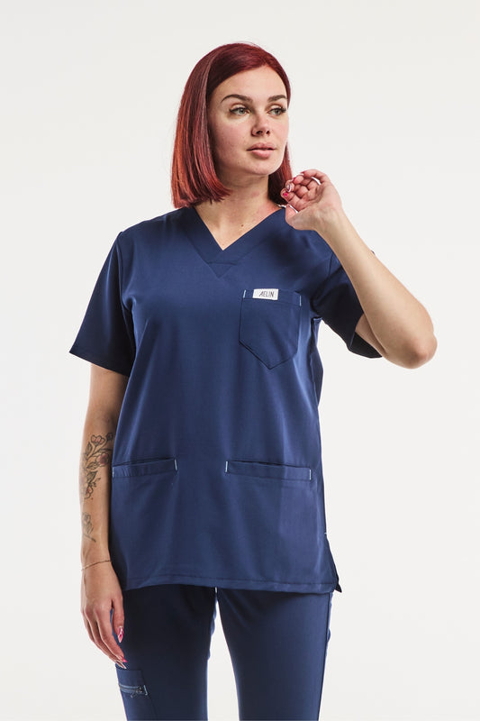 Slimfit – Tunique médicale – Bleu