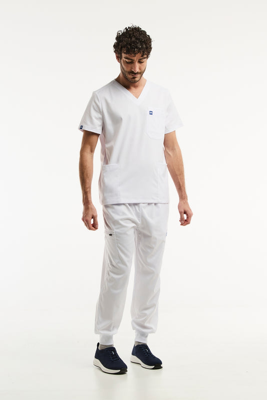 LUCA Jogger - Tenue médicale - Homme - Blanche