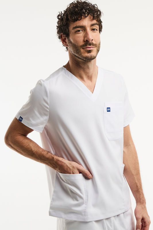 LUCA - Tunique médicale - Homme - Blanc