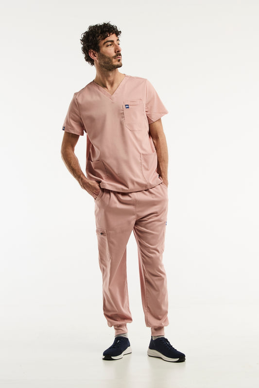 LUCA Jogger - Tenue médicale - Homme - Rose Clair
