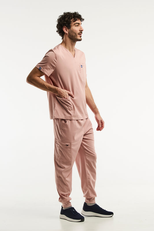 LUCA Jogger - Tenue médicale - Homme - Rose Clair