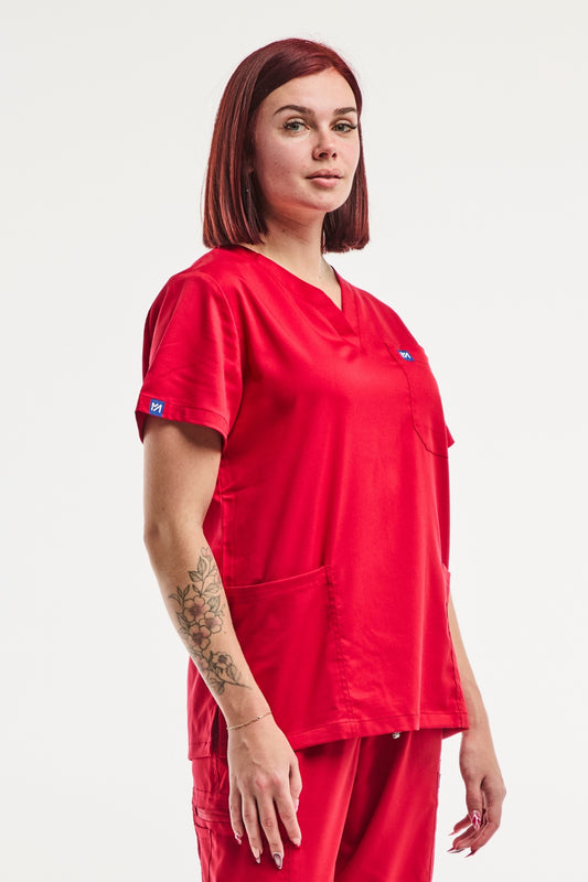 EMMA jogger – Tenue médicale – Femme – Rouge