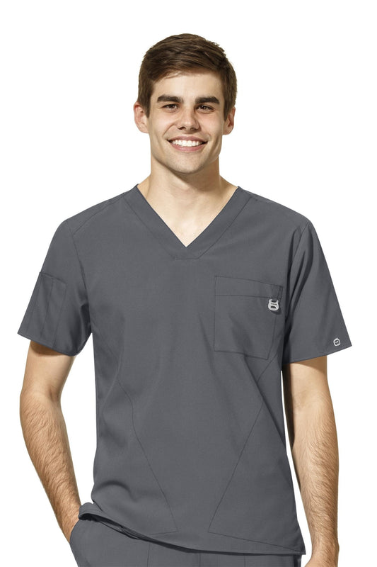 W123 - Blouse médicale - Gris - Homme