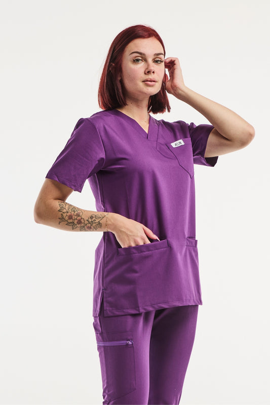 Slimfit – Tunique médicale – Violet