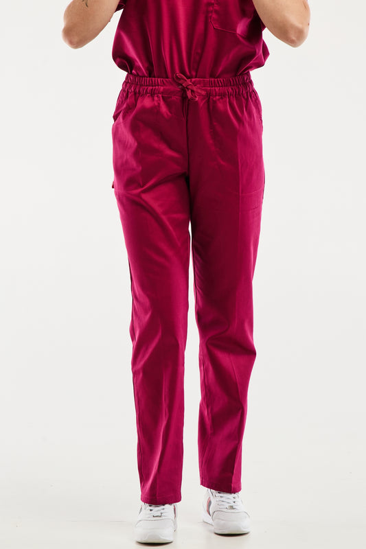 Velilla - Pantalon médical - Unisexe - Bordeaux