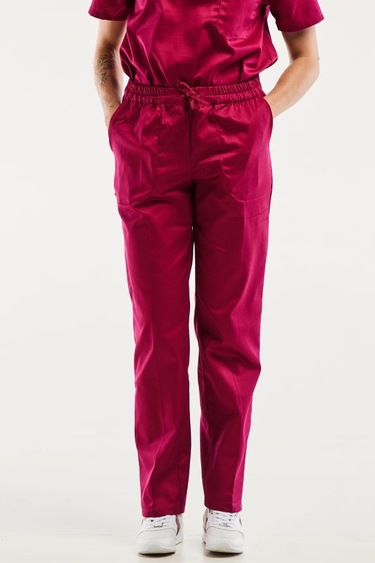 Velilla - Pantalon médical - Unisexe - Bordeaux