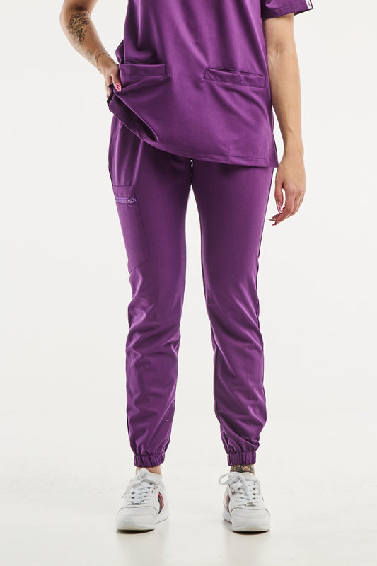 Slimfit – Pantalon médical – Violet