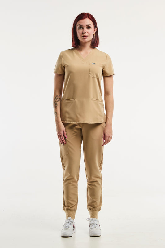 Paris – Tenue Médicale Stretch – Femme – Beige