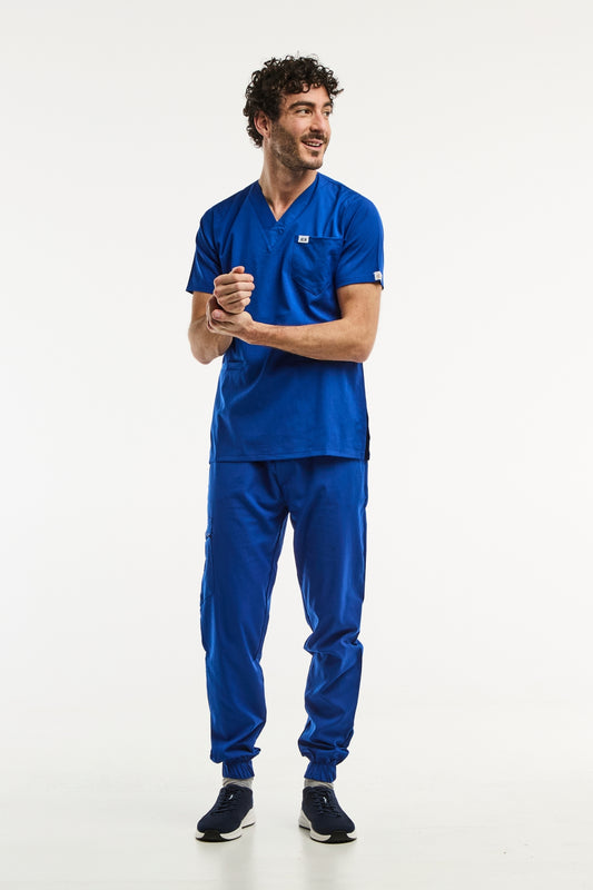 Tenue médicale Bleu royal, Slimfit - Homme