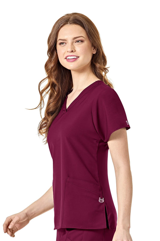 W123 - WonderWink - Tenue de bloc - Femme - Bordeaux