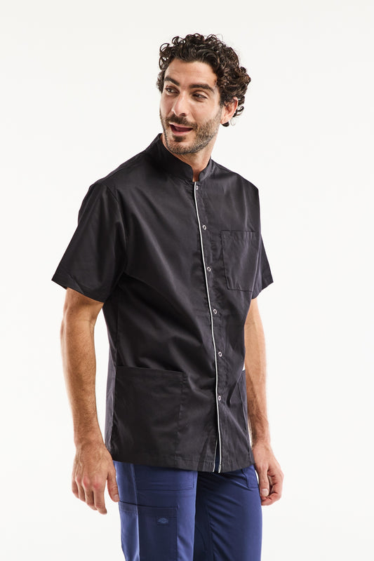 Oscar - Blouse médicale - Homme - Lavage à 60° - Noir