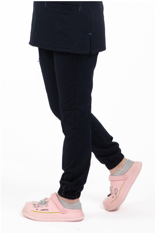 Slimfit– Pantalon médical – Bleu marine