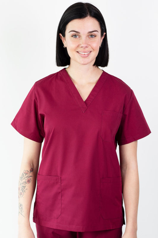 Basicfit - Tunique (Blouse) - Unisexe - Bordeaux