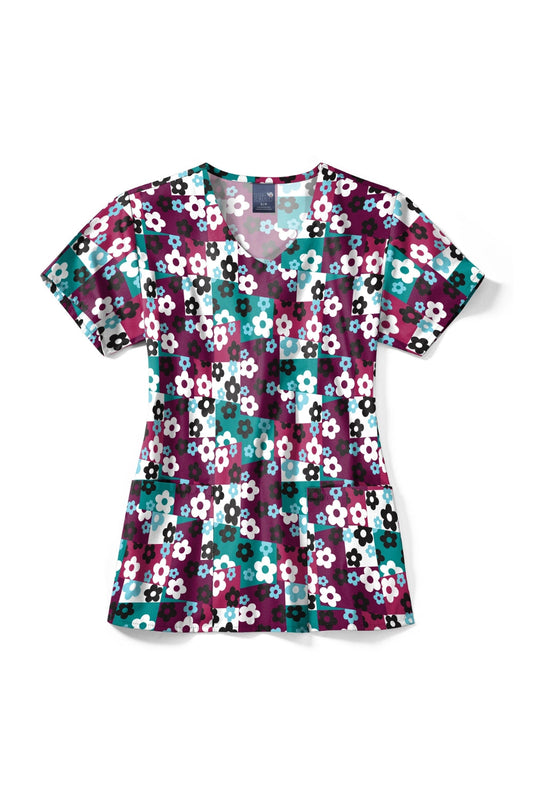 Blouse médicale - Multicolores fleurs