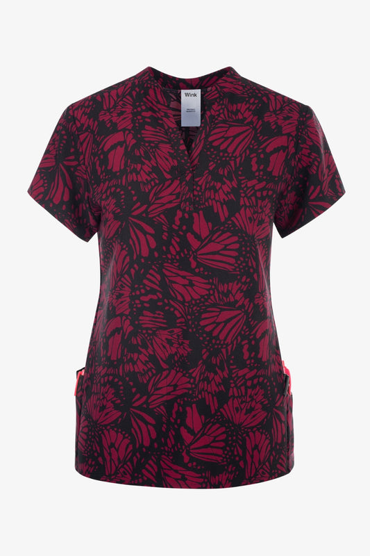 Blouse médicale - Noir et Mauve