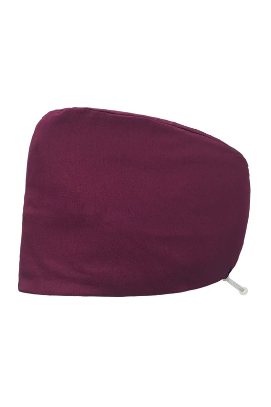 Calot chirurgical/de bloc - Bordeaux - Cheveux longs