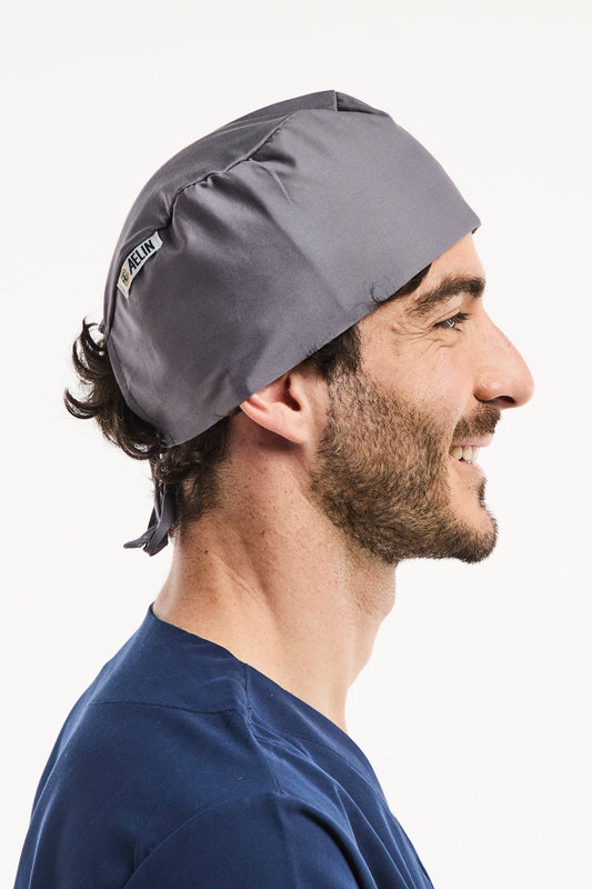 Calot médical – Gris– Cheveux courts