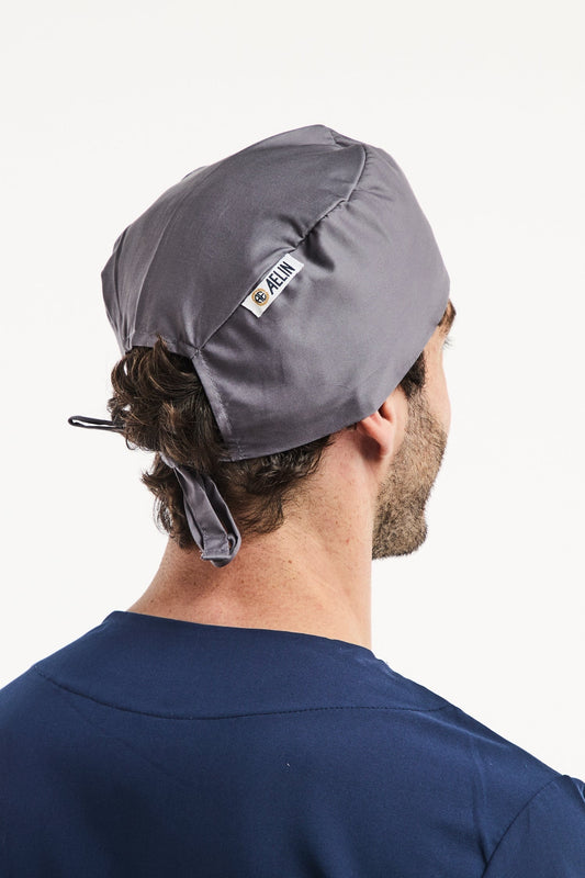 Calot médical – Gris– Cheveux courts