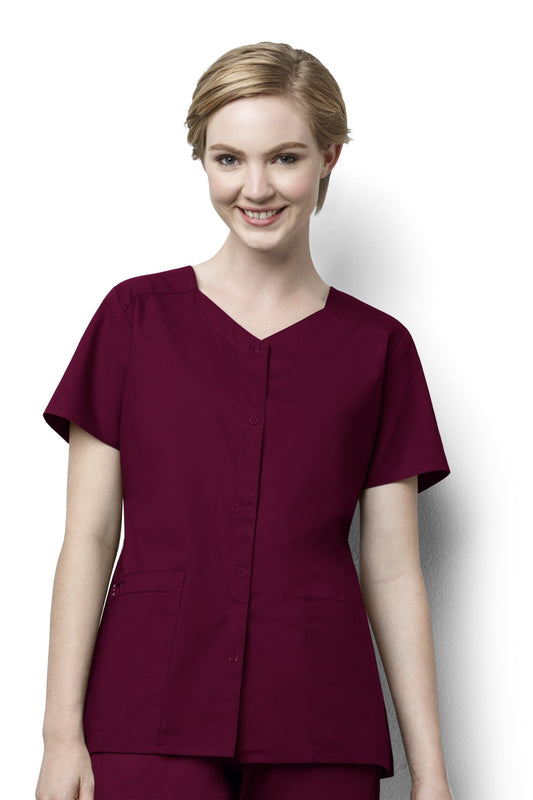 Classicfit - Blouse médicale - Femme - Bordeaux