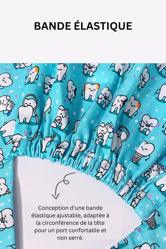 Calot Chirurgien dentiste – Gris à motif dents