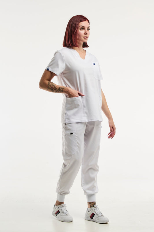 EMMA jogger – Tenue médicale – Femme – Blanc