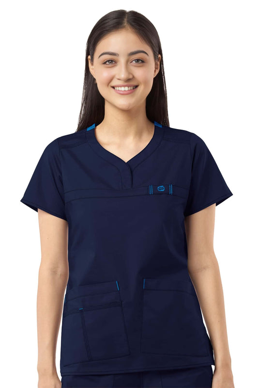 Flex - Blouse médicale - Femme - Bleu marine
