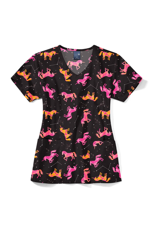 Blouse médicale - Licornes Cosmiques