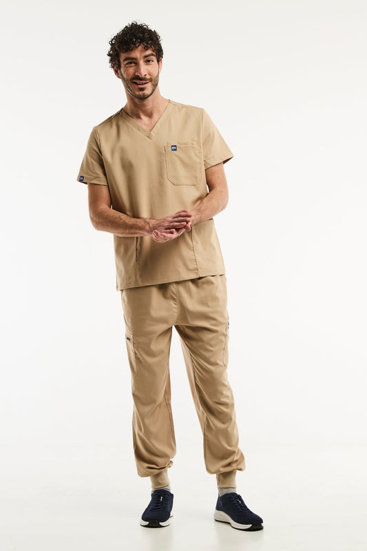 LUCA Jogger - Tenue médicale - Homme - Beige