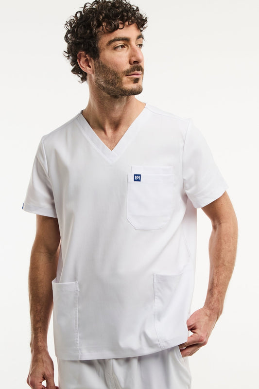 LUCA - Tunique médicale - Homme - Blanc