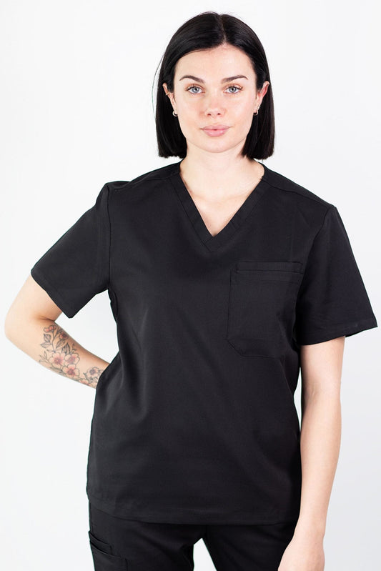 Medfit - Blouse médicale - Unisexe - Noir