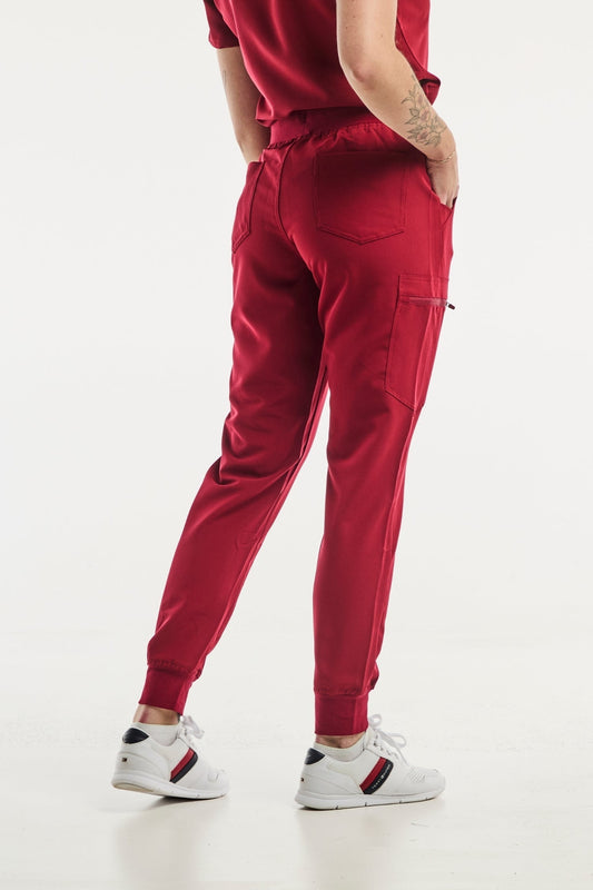 Paris - Pantalon Médicale Stretch - Femme - Rouge