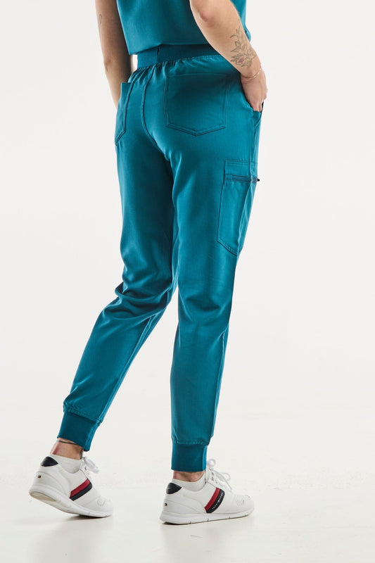 Paris - Pantalon Médicale Stretch - Femme - Vert Turquoise