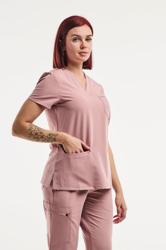 Paris - Tunique Médicale Stretch - Femme - Rose