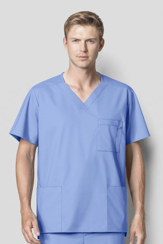 Wonderwork - Blouse médicale - Homme - Bleu ciel