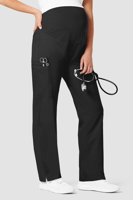 WonderWork - Pantalon médical femme maternité - Noir